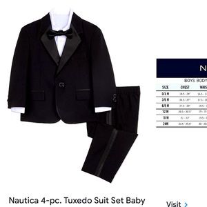 Nautica Baby Boys Tuxedo Suit, Shirt and Bowtie, Piece Set Macy's
